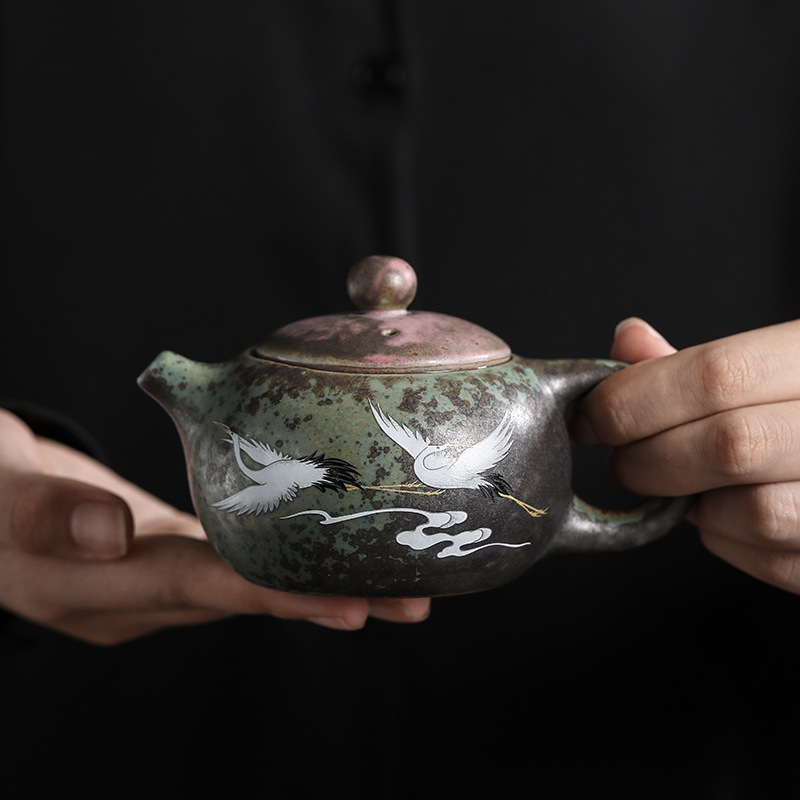 中国古玩　鷺文法華花瓶【桐箱付】10cm13.5cm Guinomi – Quality Chanoyu Articles